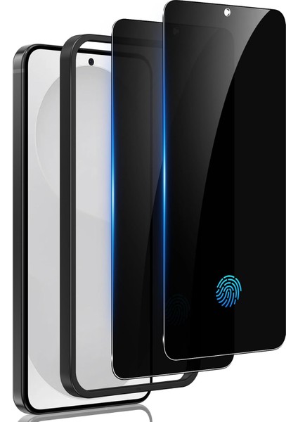 Samsung Galaxy S25 Plus Uyumlu Ekran Koruyucu Full Kaplayan Hayalet Privacy Mat Leke Tutmaz Cam