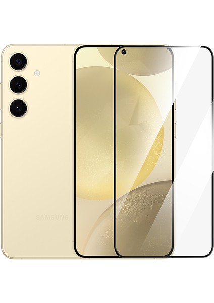 Samsung Galaxy S25 Plus Uyumlu Ekran Koruyucu Full Kaplayan Siyah Çerçeveli Leke Tutmaz Cam fırsatları