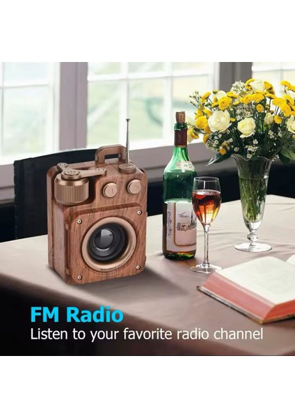 Retro Bluetooth Hoparlör, Ev Ofis Vintage Dekor Için Retro Radyo, Taşınabilir Vintage Radyo Bluetooth Hoparlör fiyatları