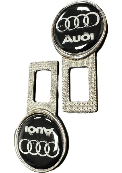 Audi Uyumlu Ikaz Ses Metal Toka 2 Adet Siyah modelleri