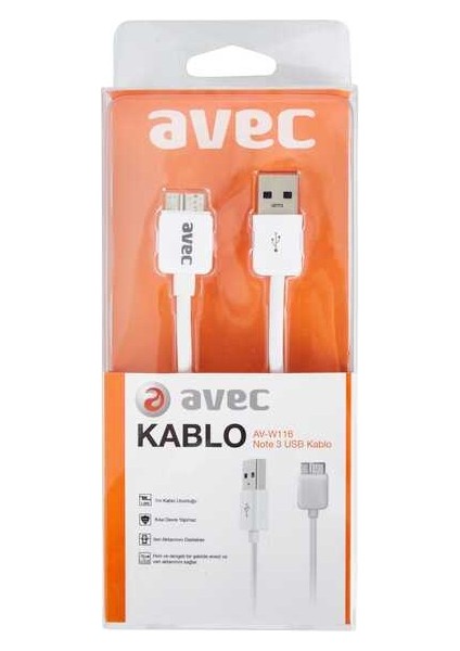 Av W116 Note3 1m Kablo