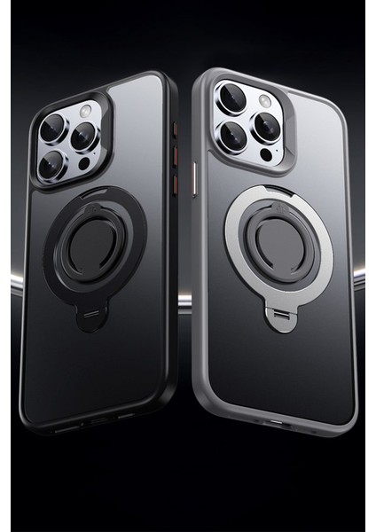 Iphone 16 Plus Uyumlu Kılıf Kamera Korumalı Magsafe Destekli 360 Dönebilir Standlı Mat Kapak fırsatları