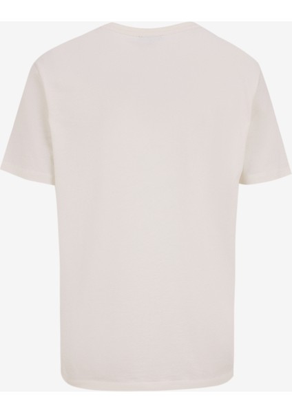 D5SM-TST3996 Kırık Beyaz Bisiklet Yaka Relaxed Baskılı Erkek T-Shirt fiyatları