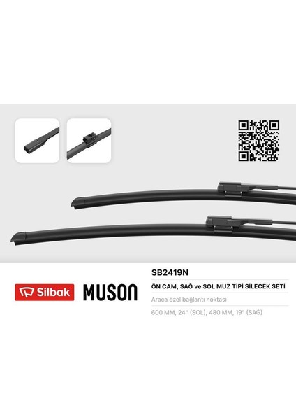 Silecek Süpürgesi 600/500MM Muz Tipi A-Class 176 06/15-Cla C117 06/15-Gla-Class X156 06/15