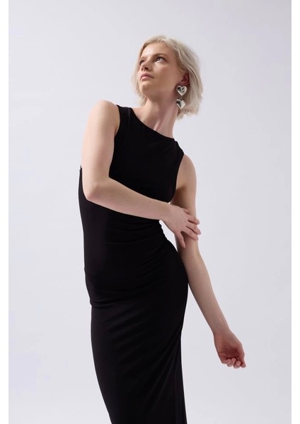 Halter Yaka Maxi Günlük Elbise