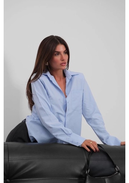 Vatkalı Oversize Gömlek