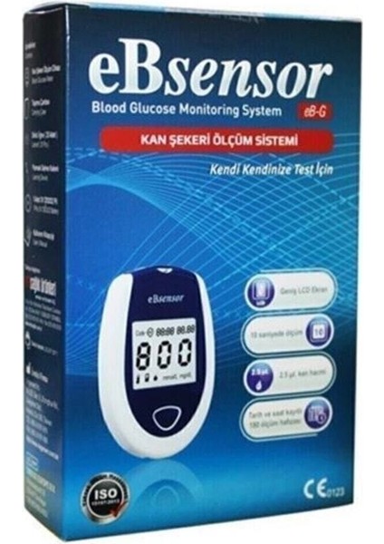 Ebsensor Şeker Ölçüm Cihazı + Ebsensor Strip 50 Li