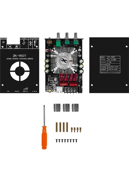 ZK-1602T Bluetooth Dijital Güç Amplifikatörü Modülü 2X160W TDA7498E 2.0 Kanal Bluetooth Ses Güç Amplifikatörü Kartı (Yurt Dışından) indirimleri