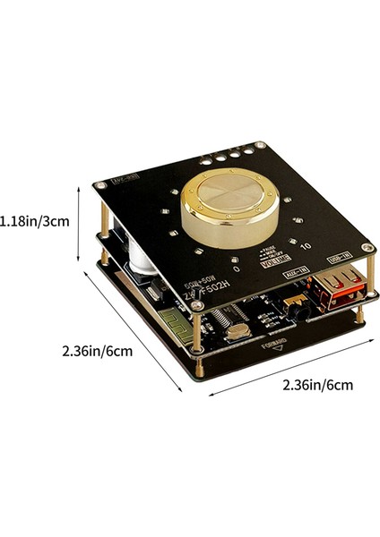 ZK-F502H 5.1bluetooth Güç Amplifikatörü Kartı 50W 2.0kanal Amplifikatör Kartı Ses Kutusu Için Kısa Devre Koruması ile (Yurt Dışından)