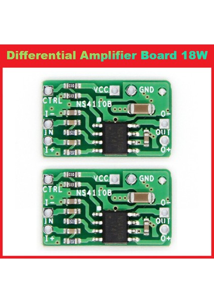 2 Adet Diferansiyel Amplifikatör Kartı 18W Dijital Sınıf D/ab NS4110B Voltaj 6-14V Ses Güç Amplifikatörü (Yurt Dışından)
