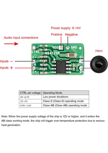 2 Adet Diferansiyel Amplifikatör Kartı 18W Dijital Sınıf D/ab NS4110B Voltaj 6-14V Ses Güç Amplifikatörü (Yurt Dışından)
