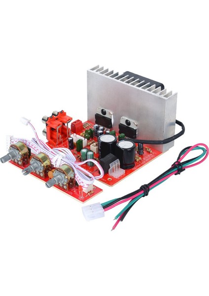 DX-618 Ses Subwoofer Stereo Amplifikatör Kartı 2.1 Kanal 60WX3 DC12-18V Modülü Güç Kablosu ile (Yurt Dışından)