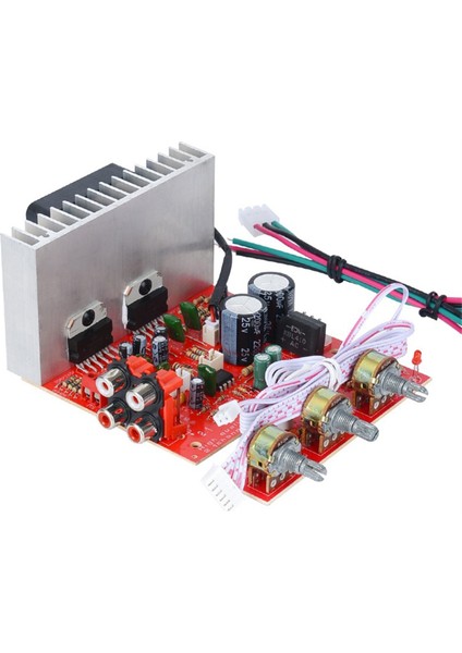 DX-618 Ses Subwoofer Stereo Amplifikatör Kartı 2.1 Kanal 60WX3 DC12-18V Modülü Güç Kablosu ile (Yurt Dışından) fırsatları