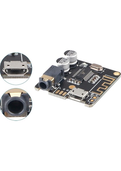 Bt5.0 Ses Alıcısı Mp3 Bluetooth Dekoder Kayıpsız Araba Hoparlör Ses Amplifikatörü Kurulu Kılıf + Aux Ses Kablosu DC3.7-5V (Yurt Dışından)