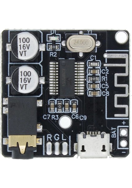 Bt5.0 Ses Alıcısı Mp3 Bluetooth Dekoder Kayıpsız Araba Hoparlör Ses Amplifikatörü Kurulu Kılıf + Aux Ses Kablosu DC3.7-5V (Yurt Dışından) fiyatları