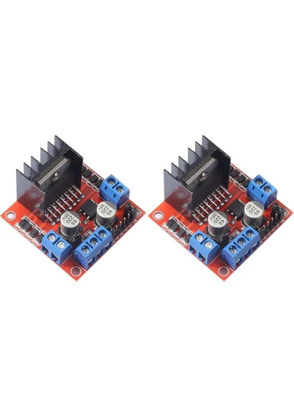 2 Paket L298N Motor Sürücü Kontrol Kartı Modülü Çift H Köprü Dc Step Motor Ar-Duino Elektrikli Projeler Akıllı Araba Robotu (Yurt Dışından)