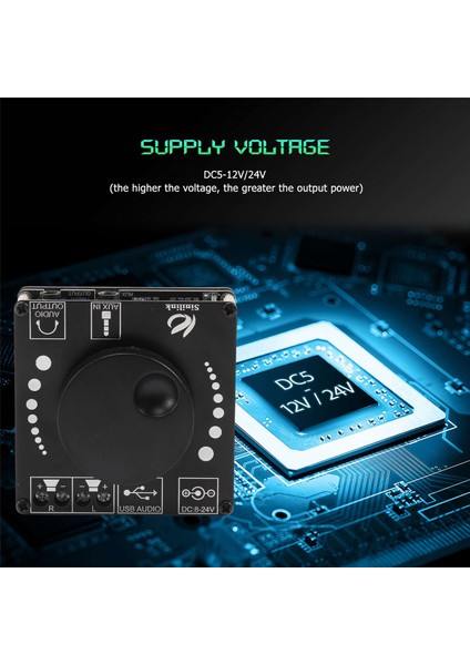XY-AP50L Mini Bluetooth 5.0 50W+50W Kablosuz Ses Gücü Dijital Amplifikatör Kurulu Stereo Amp 3.5mm Aux USB App (Yurt Dışından) fiyatları