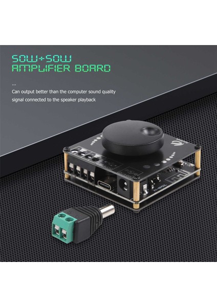 XY-AP50L Mini Bluetooth 5.0 50W+50W Kablosuz Ses Gücü Dijital Amplifikatör Kurulu Stereo Amp 3.5mm Aux USB App (Yurt Dışından) fırsatları