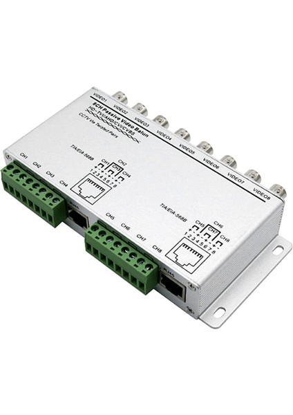 8-Ch Utp 720P/1080P Hd Pasif Video Balun Alıcı-Verici, Bnc'den Cat5/5e/6 RJ45(T568B)UTP Kablo Dönüştürücü Video Vericiye (Yurt Dışından) fiyatları