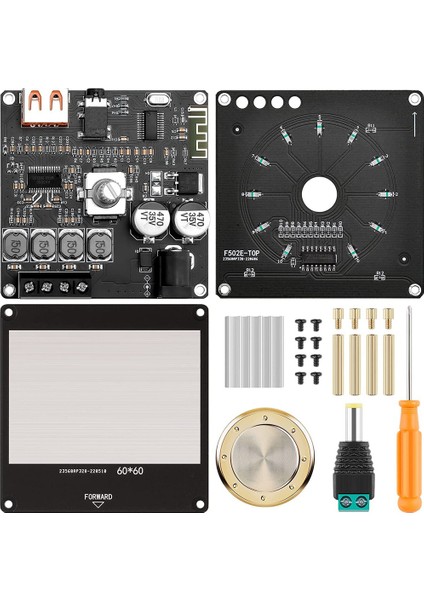 Mini Bluetooth Amplifikatör Kartı Stereo - 50W+50W Ses Amplifikatör Kartı Bluetooth 5.1 Amplifikatör Kartı Kiti Amplifikatör Modülü (Yurt Dışından)