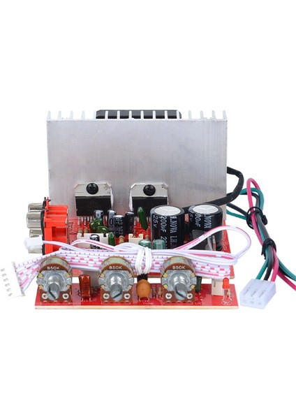 DX-618 Ses Subwoofer Stereo Amplifikatör Kartı 2.1 Kanal 60WX3 DC12-18V Modülü Güç Kablosu ile (Yurt Dışından)