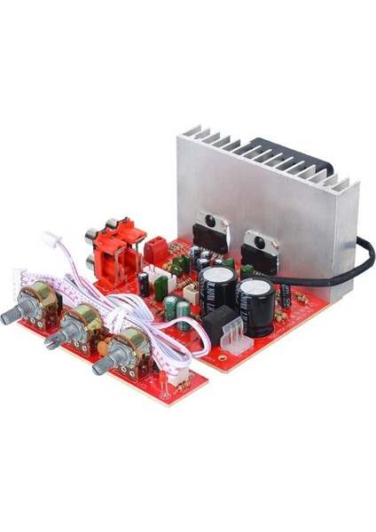 DX-618 Ses Subwoofer Stereo Amplifikatör Kartı 2.1 Kanal 60WX3 DC12-18V Modülü Güç Kablosu ile (Yurt Dışından)