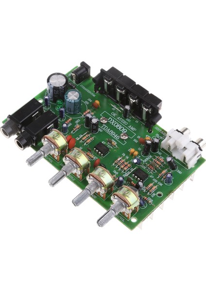 DX0809 Iki Kanallı Güç Amplifikatörü Kartı 60W Hi-Fi Stereo Ses Güç Amplifikatörü Ses Tonu Kontrol Kartı Kiti (Yurt Dışından)