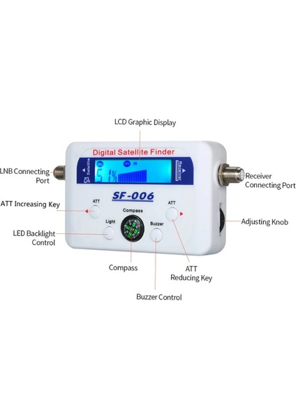 Dijital LCD Arama Ölçer Sinyal Ölçer Mini Uydu Sinyal Arama Ölçer Sinyal Ölçer SF-006 Uydu Bulucu (Yurt Dışından) fiyatları