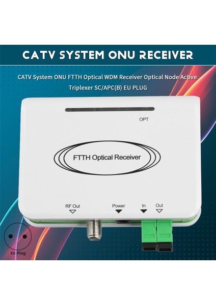 Catv Sistemi Onu Ftth Optik Wdm Alıcı Optik Düğüm Aktif Triplexer Sc/apc(A) Eu Fişi (Yurt Dışından) fırsatları
