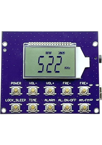 Tam Bant Mw Fm Sw Radyo Alıcı Modülü Dijital Saat LED Ekran 87-108MHZ Frekans Modülasyonu Istasyonu Otomatik Depolama (Yurt Dışından) modelleri