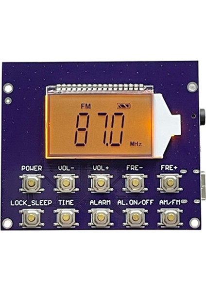 Tam Bant Mw Fm Sw Radyo Alıcı Modülü Dijital Saat LED Ekran 87-108MHZ Frekans Modülasyonu Istasyonu Otomatik Depolama (Yurt Dışından) indirimleri