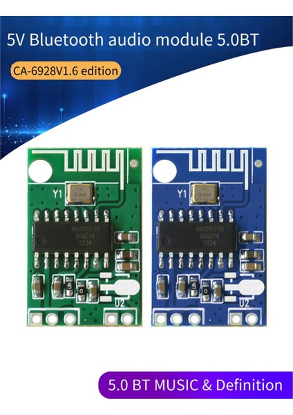10 Adet Bluetooth Modülü CA-6928 Bluetooth Ses Modülü 5V 5.0 Bt Bluetooth Hoparlör Ses Amplifikatör Modülü Kartı A (Yurt Dışından)