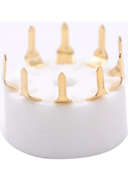 10 Adet Seramik 9pin B9A Pcb Montaj Tüp Soketi 12AX7 12AT7 12AU7 6dj8 ECC82 5670 6922 Hifi Ses Vintage Amp Gümüş (Yurt Dışından)