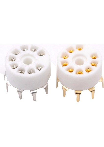 10 Adet Seramik 9pin B9A Pcb Montaj Tüp Soketi 12AX7 12AT7 12AU7 6dj8 ECC82 5670 6922 Hifi Ses Vintage Amp Gümüş (Yurt Dışından) modelleri