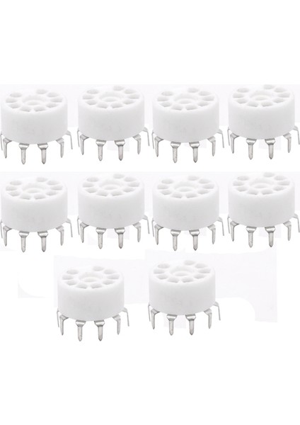 10 Adet Seramik 9pin B9A Pcb Montaj Tüp Soketi 12AX7 12AT7 12AU7 6dj8 ECC82 5670 6922 Hifi Ses Vintage Amp Gümüş (Yurt Dışından) indirimleri