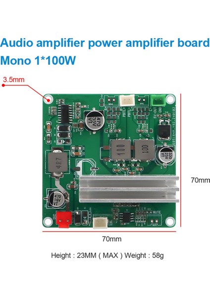 12V Dijital Ses Güç Amplifikatörü Kartı TPA3116 100W Pbtl Sınıf D Ev Ses Modülü 5V Çıkış Ses Amplifikatörü Modülü (Yurt Dışından) indirimleri