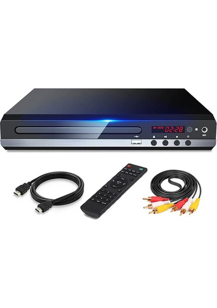 DVD Oynatıcı 1080P Hd Ev DVD Oynatıcı Kutusu Tv Için Tüm Bölge DVD Cd-Disk Oynatıcı Av Çıkışı Evd Oynatıcı--Abd Tak (Yurt Dışından)