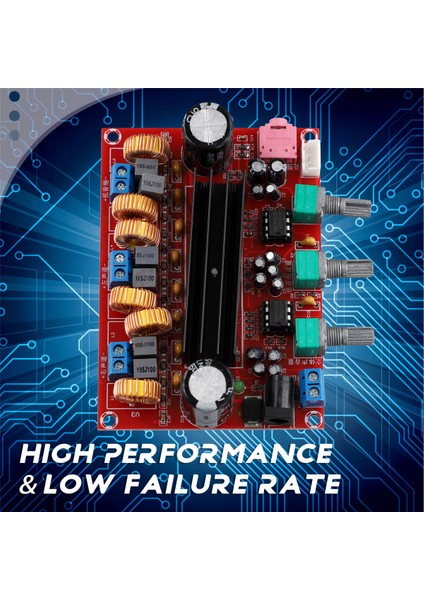 XH-M139 Ses Amplifikatör Kartı 2X50W+100W 2.1 Kanal Amplifikatör Modülleri Dc 12-24V Ses Sistemi Dıy Hoparlörler Için (Yurt Dışından)