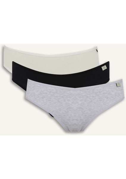 Ribana 3'lü Askılı Brief Külot-Fall in Love D6404AX25SP