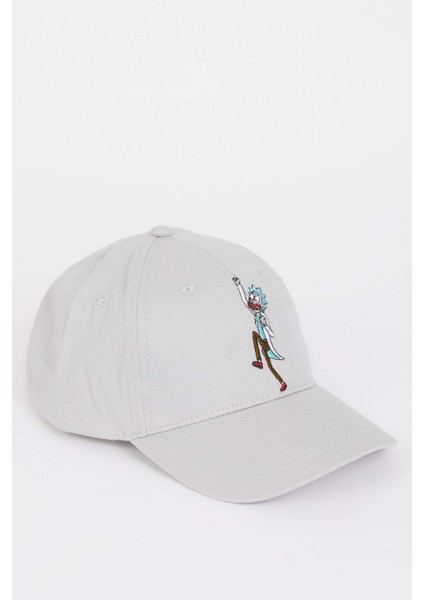 Erkek Rick and Morty Etiket Baskılı Dokuma Beyzbol Basketbol Şapkası D9273AX25SM modelleri