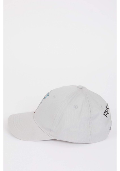 Erkek Rick and Morty Etiket Baskılı Dokuma Beyzbol Basketbol Şapkası D9273AX25SM fırsatları