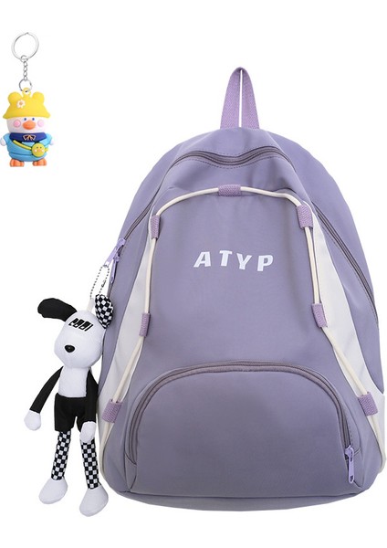 Spor Kadın Gündelik Büyük Kapasiteli Açık Sırt Çantası Moda Üniversite (Yurt Dışından)