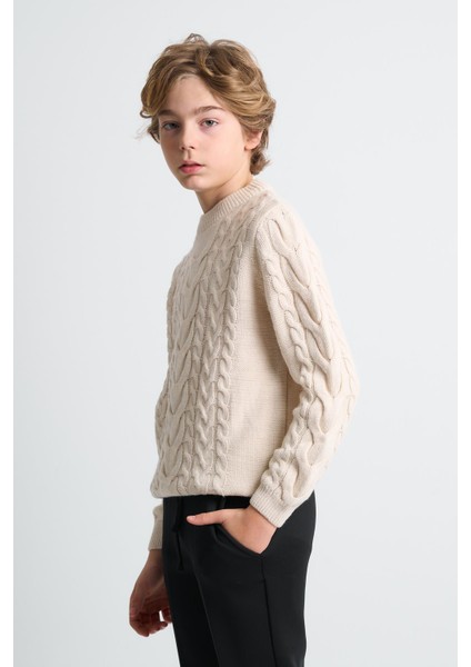 Örgü Desenli Çocuk Kazak fırsatları