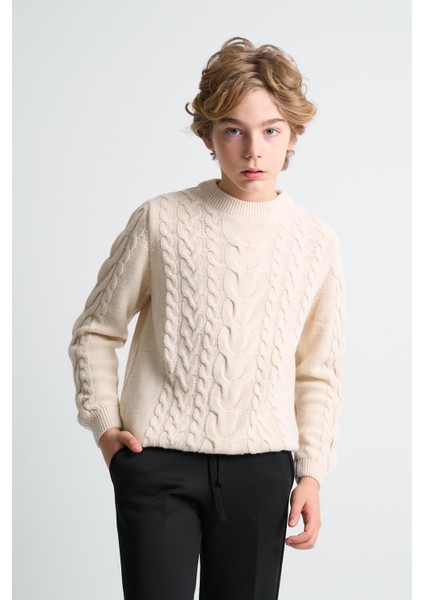 Örgü Desenli Çocuk Kazak indirimleri