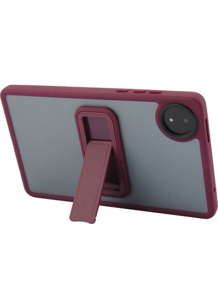Xiaomi Redmi Pad Se 4g 8.7 Inç Kılıf Için Kickstand Tpu+Pc Cilt-Dokunmatik Tablet Kapak-Şarap Kırmızı (Yurt Dışından)