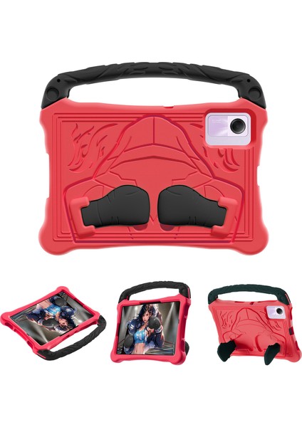 Xiaomi Redmi Için Pad Se/pad 6 Pro/pad 6/pad 5 Pro/pad 5 Boks Tarzı Tablet Kapak Saplı Kickstand-Kırmızı/siyah (Yurt Dışından)