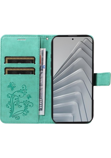 Xiaomi Redmi Note 14 4g (163.25X76.55X8.16MM) Çiçek Baskılı Deri Stand - Yeşil (Yurt Dışından) fırsatları