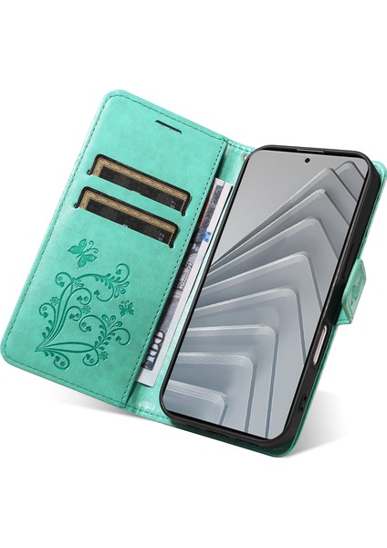 Xiaomi Redmi Note 14 4g (163.25X76.55X8.16MM) Çiçek Baskılı Deri Stand - Yeşil (Yurt Dışından) indirimleri