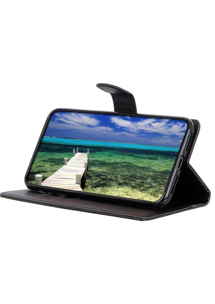 Xiaomi Redmi Için Not 14 Pro 5g/poco X7 5g Pu Deri Litchi Doku-Siyah (Yurt Dışından)
