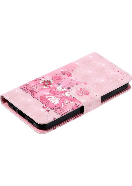 Xiaomi Redmi Note 14 4g (163.25X76.55X8.16MM) Kılıf 3D Desen Baskılı Telefon Deri Telefon Kılıfı-Ayılar (Yurt Dışından) modelleri